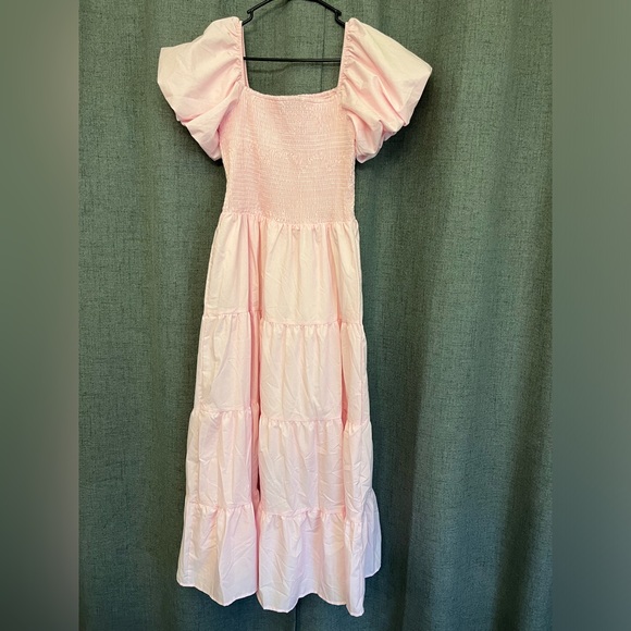 NWT Women's Square Neck Short Puff Sleeve Solid Color - Picture 12 of 12